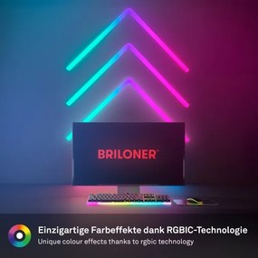 Brilo - LED RGBIC okos fénycsík 24W 230V Wi-Fi Tuya vezérléssel