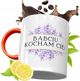 Narancssárga Bögre Nagymamáknak Nagymama Napjára Ajándék fényképes nyomattal