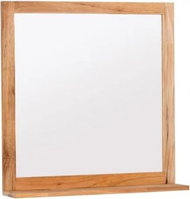 Tükör polccal Naturel Home 60x61,5 cm dió HOMEZRC