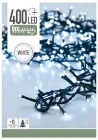 Twinkle karácsonyi fényfüzér, fehér, 400 LED-es, M