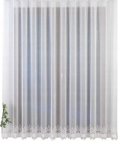 Napellenző függöny geometrikus hímzéssel – szalaggal 550X265