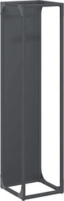 vidaXL antracitszürke hidegen hengerelt acél tűzifatároló 25x25x100 cm