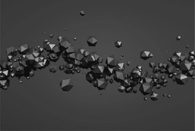 Fotótapéta Flizelin Tapéta Hálószobába és Nappaliba Fekete tömbök 104x70