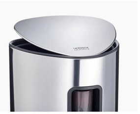 Ezüstszínű műanyag pedálos szemetes 5 l Luxe – Joseph Joseph