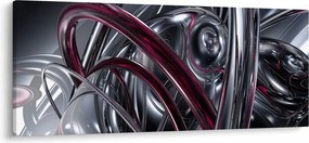 Szürke absztrakció kép (120x50 cm)
