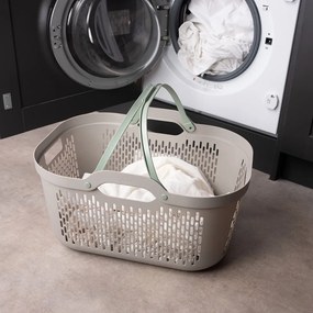 Világosbarna műanyag szennyeskosár 45 l Signature – Addis