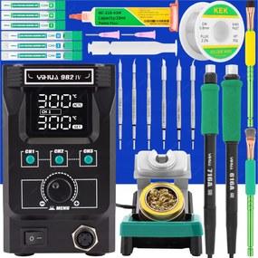 Forrasztóállomás Készlet Yihua 982-IV 150W 2 Lombik 6 Barlang C245 C210 XLv4