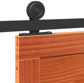 Istállóajtó Viaszbarna 100 x 210 cm Tömör fenyőfa