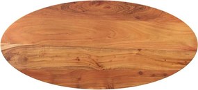 vidaXL tömör akácfa ovális asztallap 80 x 40 x 3,8 cm