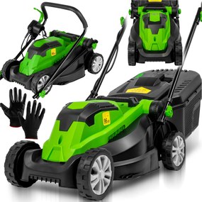 Elektromos Fűnyíró Könnyű Erős Fűnyíró Nagy Kosár 30L 2100W Maltec