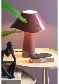 Digitális ébresztőóra vezeték nélküli töltővel Retro Flat LED – Karlsson
