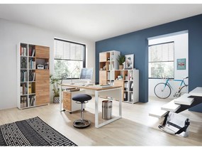 Íróasztal tölgyfa dekorral 158x79 cm Lioni - Germania