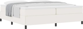 vidaXL Boxrugós ágy Krém 200 x 200 cm Bársonyos szövet