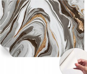 Dekoratív öntapadós fotótapéta Hálószobába Márvány örvények 104x70 cm