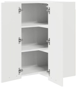 Függő szekrény polcokkal Riga Fehér 57 x 57 x 80 cm Faanyag