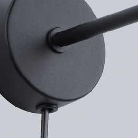 Sollux SL.1164 - Fali lámpa SUBA 1xE27/15W/230V fekete