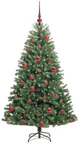 Műanyag Hajtogatós Karácsonyfa Zöld 150 cm PVC és fém