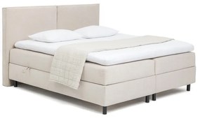 Bézs ágyneműtartós boxspring ágy 160x200 cm Elva Bold – Bonami Selection