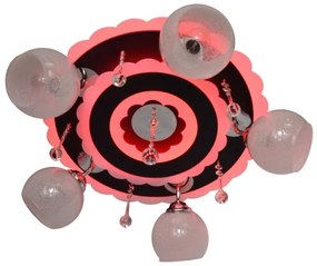 ARONA 5xE27/15W/230V+LED fekete spotlámpa