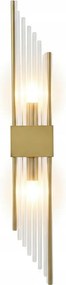 Fali lámpa Kristály fali lámpa Slash 50 cm Arany 2xE14 IP20 230V Sárgaréz