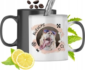 Mágikus Bögre Kutyával Színváltó Kutya fényképes nyomtatással