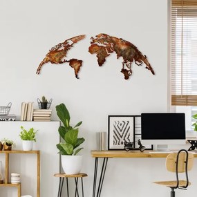 Fali dekoráció 2 db 150x59 bolygó fém