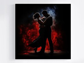 Poszter Művészet Tánc Tangó Figurák Pár Zene 40x40