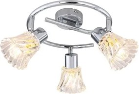 Beltéri karos spotlámpa e14 3x40w króm hestia