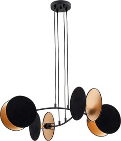 Emibig modern függeszték motif fekete arany emi1325/4