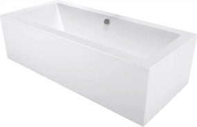 Mexen Cube téglalap alakú kád 180 x 80 cm-es burkolattal, fehér - 55051808000X