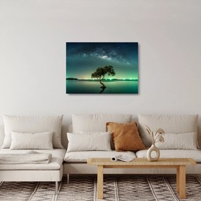 Az éjszakai égbolt képe (üvegen) (70x50 cm)