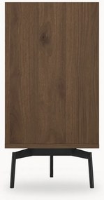 Zenar komód 170 cm fiókos - elegant dió / fekete