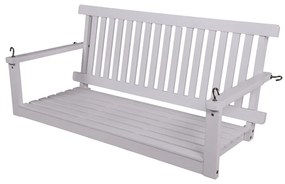 Fehér tömörfa kerti hintaágy Augusta - Garden Pleasure