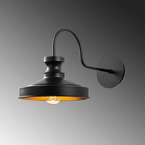 Fekete fali lámpa Berceste – Opviq lights