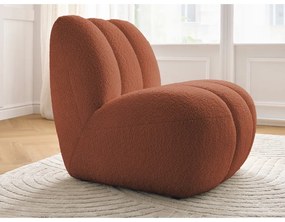 Téglavörös buklé fotel Janissaire – Bobochic Paris