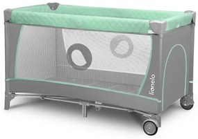 Lionelo - Utazóágy FLOWER türkiz
