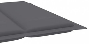 antracitszürke oxford szövet napozóágy párna 186 x 58 x 3 cm