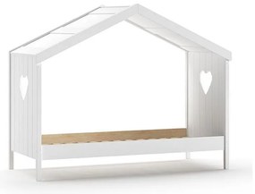 Fehér házikó alakú gyerekágy 90x200 cm Amori - Vipack