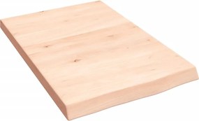 vidaXL kezeletlen tömör fa fürdőszobai pult 40x60x(2-4) cm