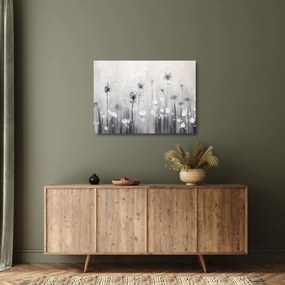 Üveg kép - Pitypang, festés (70x50 cm)