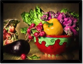 Poszterek keretben 40x30 Zöldségek salátához