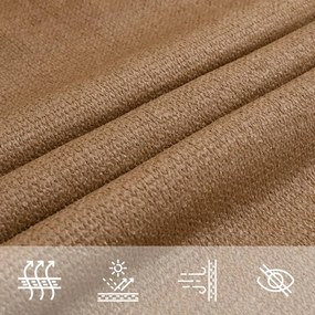 tópszínű HDPE napvitorla 160 g/m² 3 x 3 m