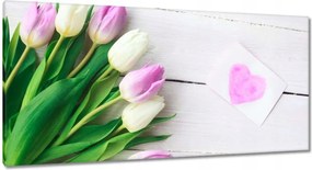 Vászonkép 115x55 Finom tulipánok