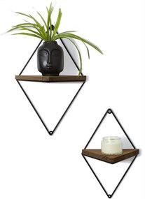 KÉSZLET 2x Fali polc fenyő