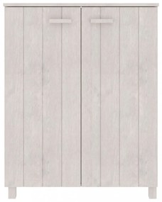 HAMAR fehér tömör fenyőfa cipőszekrény 85 x 40 x 108 cm