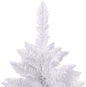 fehér csuklópántos műkarácsonyfa állvánnyal 120 cm