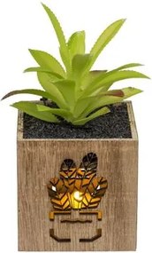 Műnövény kaspóban LED világítással 7,5x15 cm