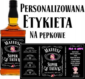 Címke Whisky Matrica Köldök Apa Lány Személyre Szabott