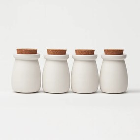 ODLITO ÖNTÖTT Betondoboz – Nefertiti – fehér – 8 cm – 4db