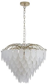 Searchlight 48970-6SB - Láncos csillár FEATHER 6xE14/60W/230V